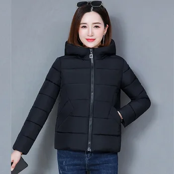 

new design Korean Style 2020 Winter Jacket Women Stand Collar Solid Female Down Coat Loose Oversized Womens Short Parka coat 020