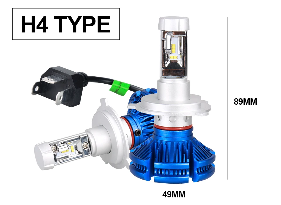 12V Led H4 Car Headlight Bulb H4 Led H7 H11 H1 9005 9006 9012 H3 6500K Auto Head Lamp Fog Lights For Nissan QashqaiAltimaVersa-15