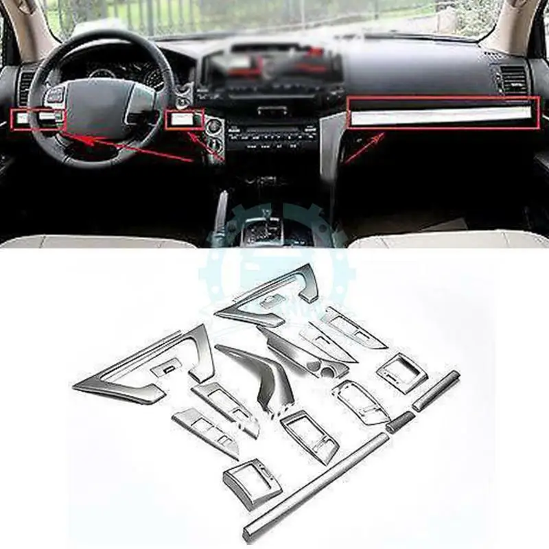 

For Toyota Land Cruiser LC200 2008-2015 Auto Interior High quality Accessories Cover Trim