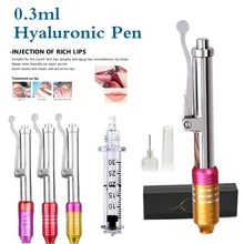 0,3 мл гиалуронзур ручка распылитель пистолет гиалурон ручка губы кожный инжектор высокой плотности металла мезо пистолет неинвазивное удаление морщин