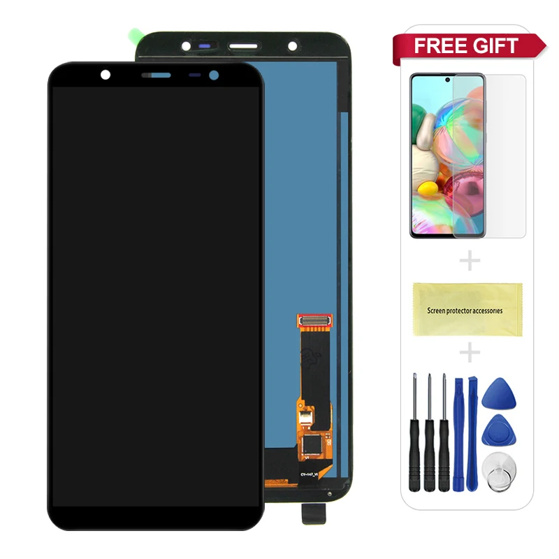 ЖК дисплей для Samsung Galaxy J8 2018 сенсорный экран с регулировкой яркости сменный SM J800M