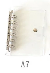 Transparent Loose Leaf Binder Notebook - Planner & Journal (Transparent  A7)