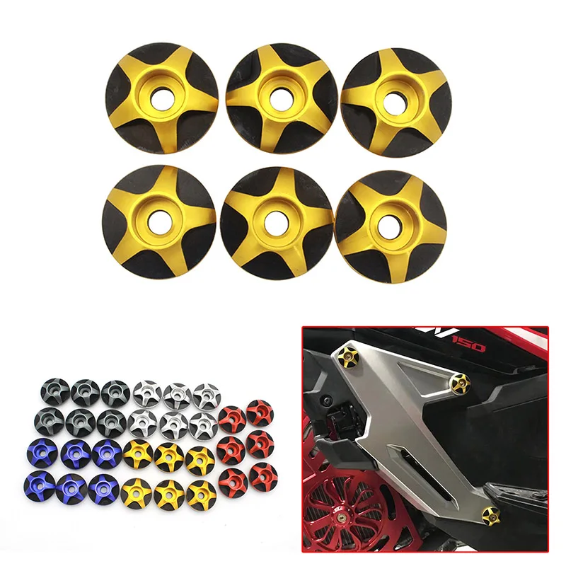 

Semspeed Frame Side Covers Panels Protection Decorative screws protector Fits For Honda ADV 150 2019 2020 Frame Hole Cover