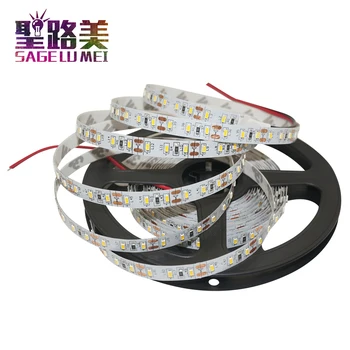 

5m/lot DC12V 3014 LED Strip Light 120LED/meter Waterproof White/Warm White Super Bright Flexible LED Tape Ribbon Free shipping