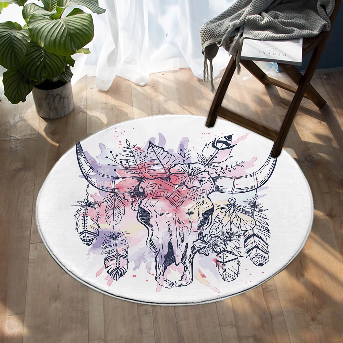 

Cartoon freshwater sheep bone carpet round floor mat living room carpet 60cm 80cm 100cm 120cm 150cm
