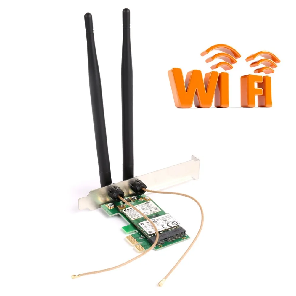 AR9281 настольная беспроводная Wifi карта pci-e адаптер 300 м двойная несъемная антенна