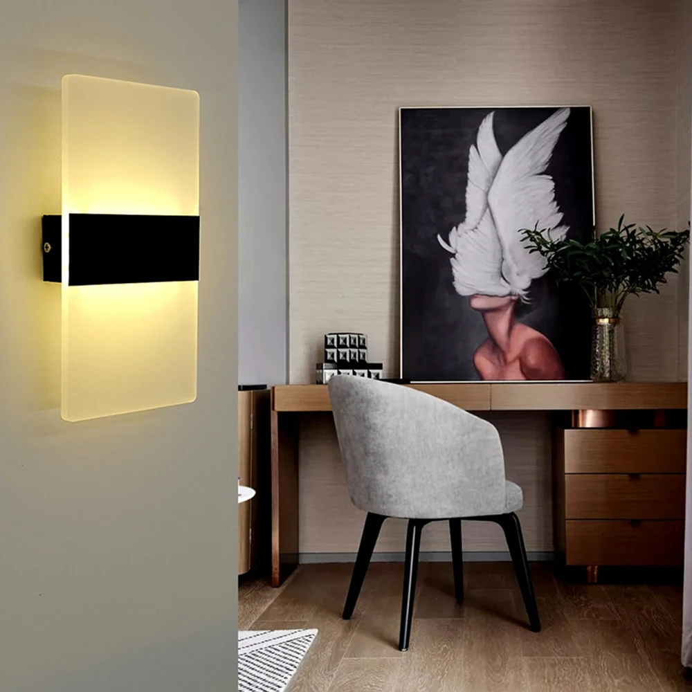 14 22  29CM LED Acrylic Wall Lamp Modern Living Room Interior Wall Lamp Bedroom Corridor Night Light Home Decoration Lamp  3