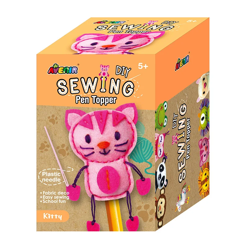 Educational-Toys Craft Unicorn Sewing-Pen Kindergarten Hand-Made DIY Kids Children Cartoon