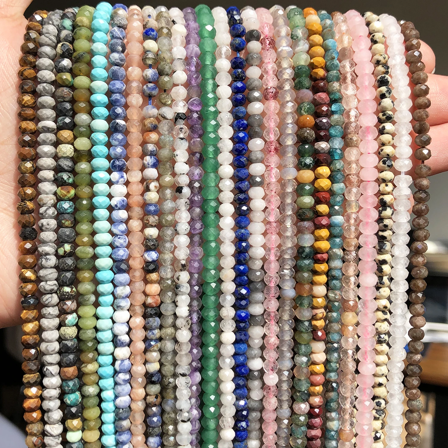 Small Waist Beads 2 3 4mm Natural African Turquoises Loose Stone Beads for  Jewelry DIY Making Bracelet Earrings Accessories 15