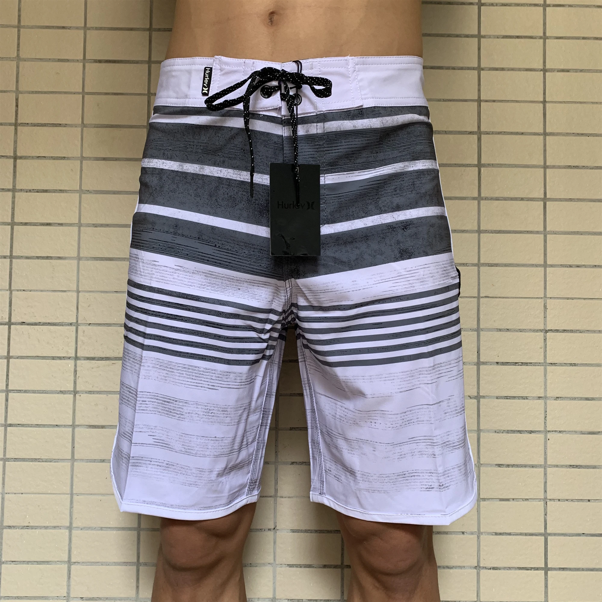 Pantalones cortos de Surf de secado rápido para hombre, ropa de playa para nadar, Size30-32-34-36-38