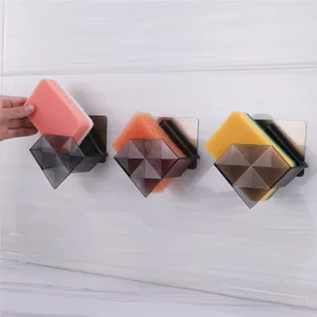

Kitchen Bathroom Drying Rack Toilet Sink Suction Sponges Holder Rack Suction Cup Dishcloths Holder Scrubbers Soap Storage