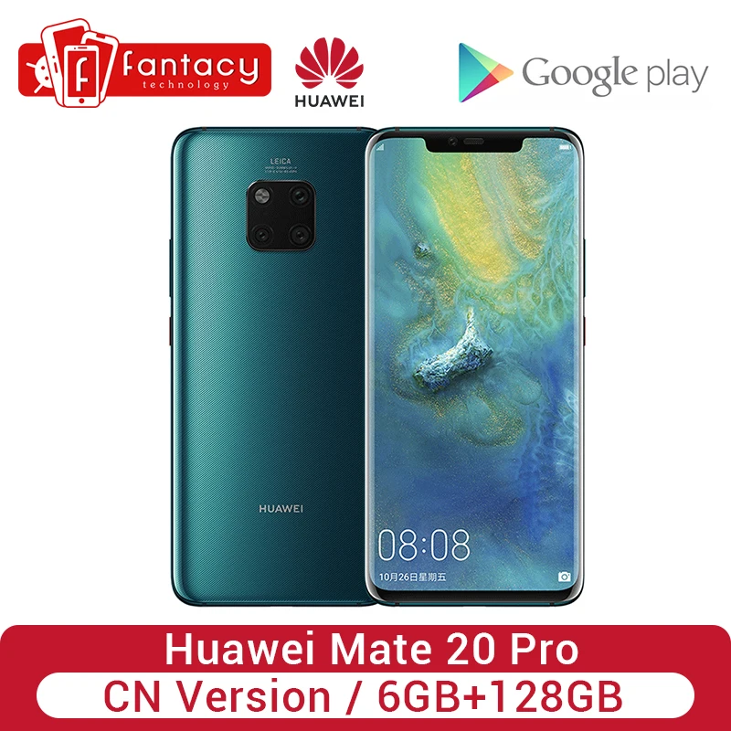 

Global Version Huawei Mate 20 Pro 6G128G Smartphone 6.53 inch Mobile Phone Kirin 980 NFC Kirin 980 Octa Core EMUI 9.0 4200mAh