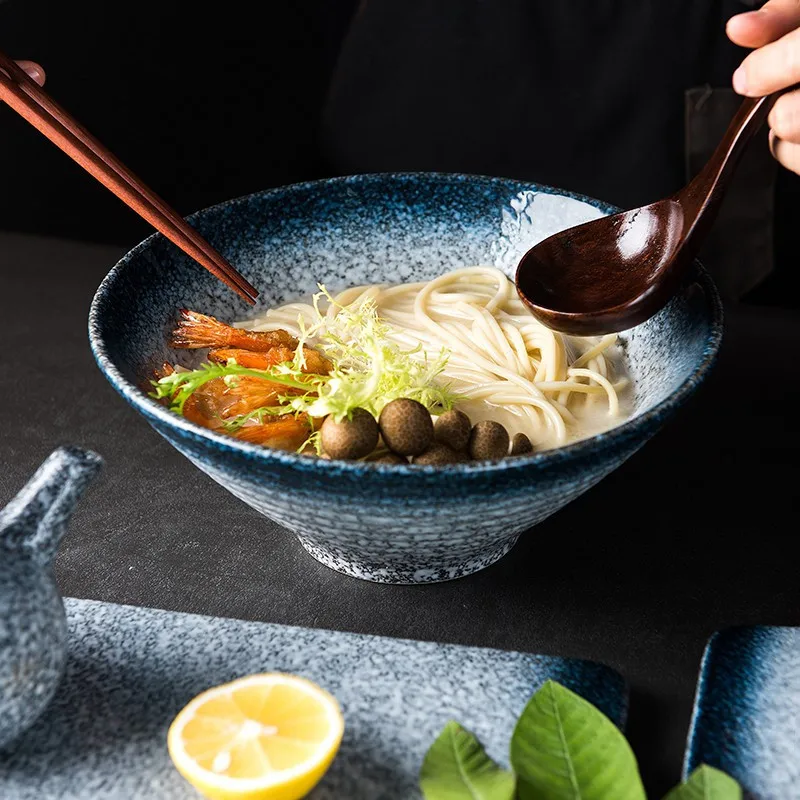 Творческий японский стиль Ramen миска для лапши Большая керамическая салата