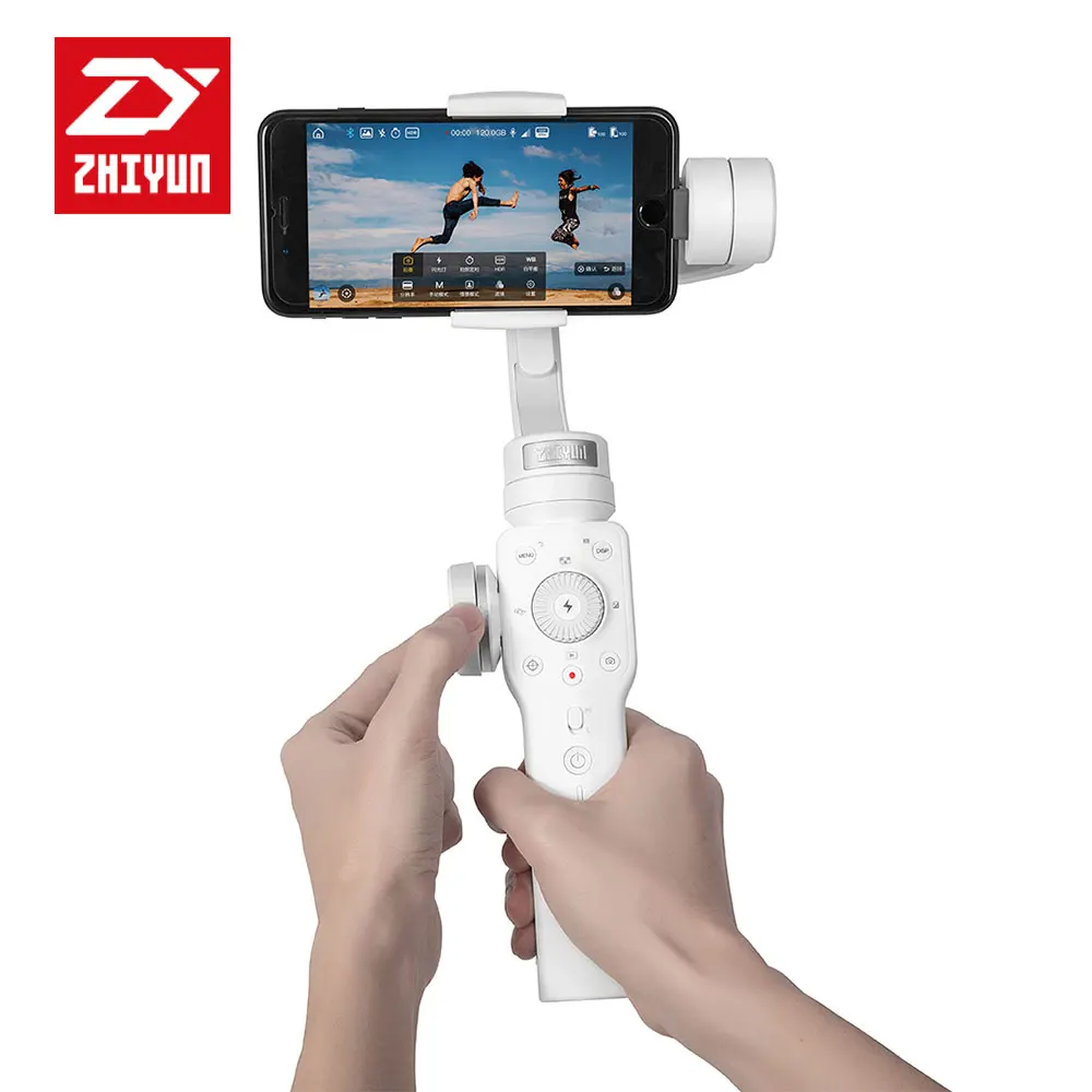 

Zhiyun Smooth 4 3-Axis Handhelp Gimbal Stabilizer for Smartphone 4000mAh for Vlog Live Action Camera iPhone and Samsung