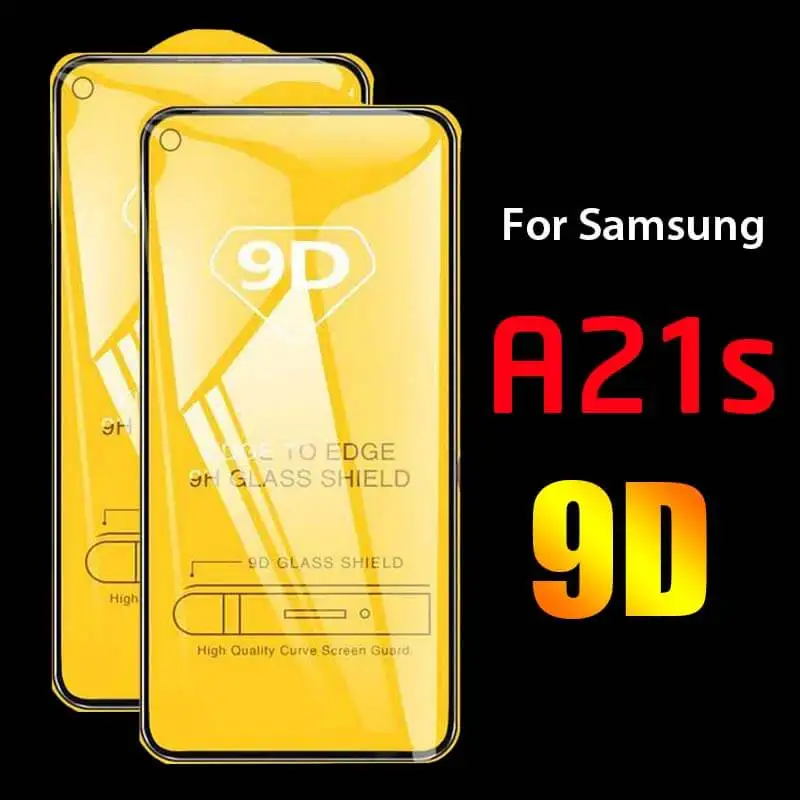Защитное стекло 9D для Samsung Galaxy A21s закаленное 3D Samsan A12 A22 A32 A52 A72 A 21s 2 шт. | Мобильные
