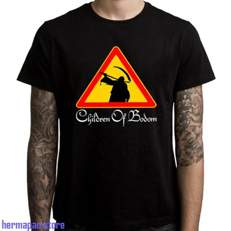 New Children Of Bodom Logo Metal Band Men's Black T-Shirt Size S to 3XL |