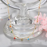 Fashion Simple Candy Color Tassel Necklace for Women Aesthetic All-match Pendant Jewelry Choker Neck Accessories Gift Chain - Image 4