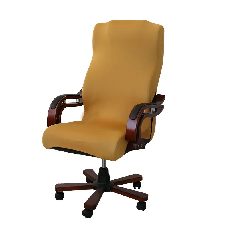 2 шт. чехол для офисного стула, чехол для компьютерного кресла, чехол для кресла, чехол для офисного вращающегося стула, большой размер - Цвет: Golden