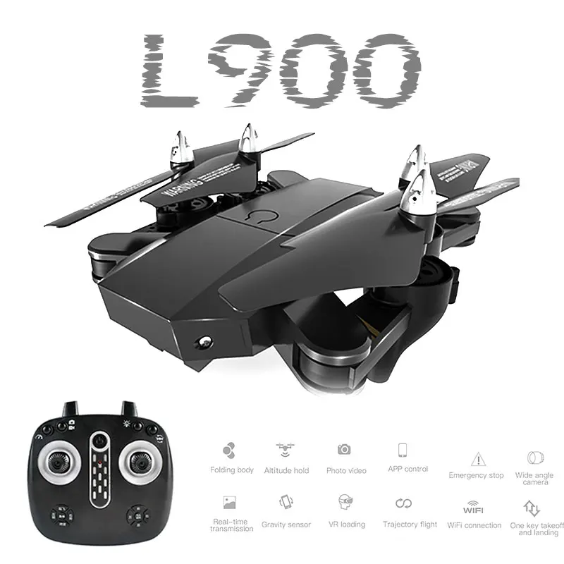 L900 Wi-Fi FPV с широкоугольной 1080P HD камерой высокой фиксации складной траектории полета RC Квадрокоптер селфи Дрон RTF VS XS809HW