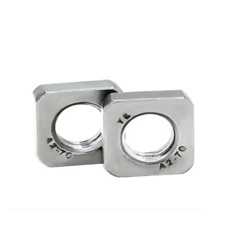 Square Thin Nuts square thin nuts 10pcs/20pcs/50pcs/100pcs DIN562 Thin nut M3 M4 M5 M6 M8 M10 stainless steel square thin nut