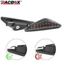 Racbox светодиодный динамический боковой маркер указатель поворота светильник последовательный мигалка светильник без ошибок для BMW X5 E70 X6 E71 E72 X3 F25 Янтарный 12 В