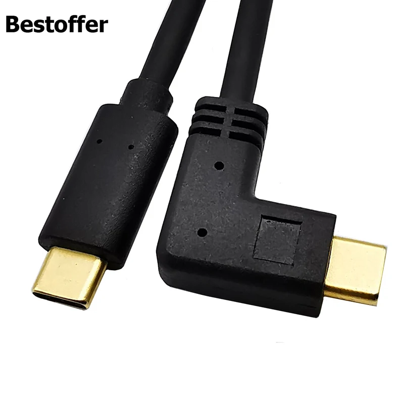 0 6 м 90 ° Угол позолоченный тип-c к USB-C USB удлинитель штекер вверх/влево вправо |