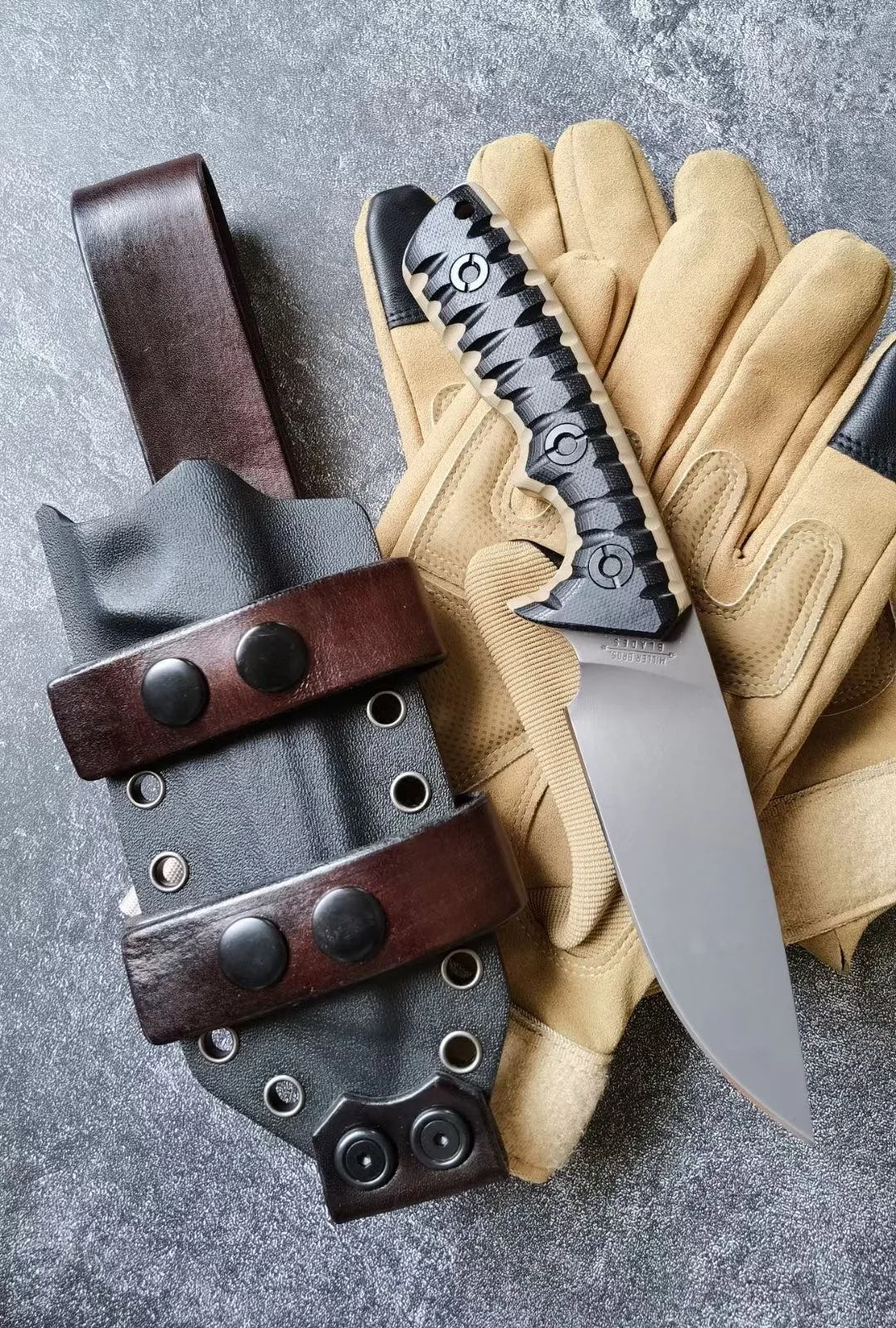 NWE MBB M27 Outdoor Fixed Blade Survival Tactical Straight Knife Z wear