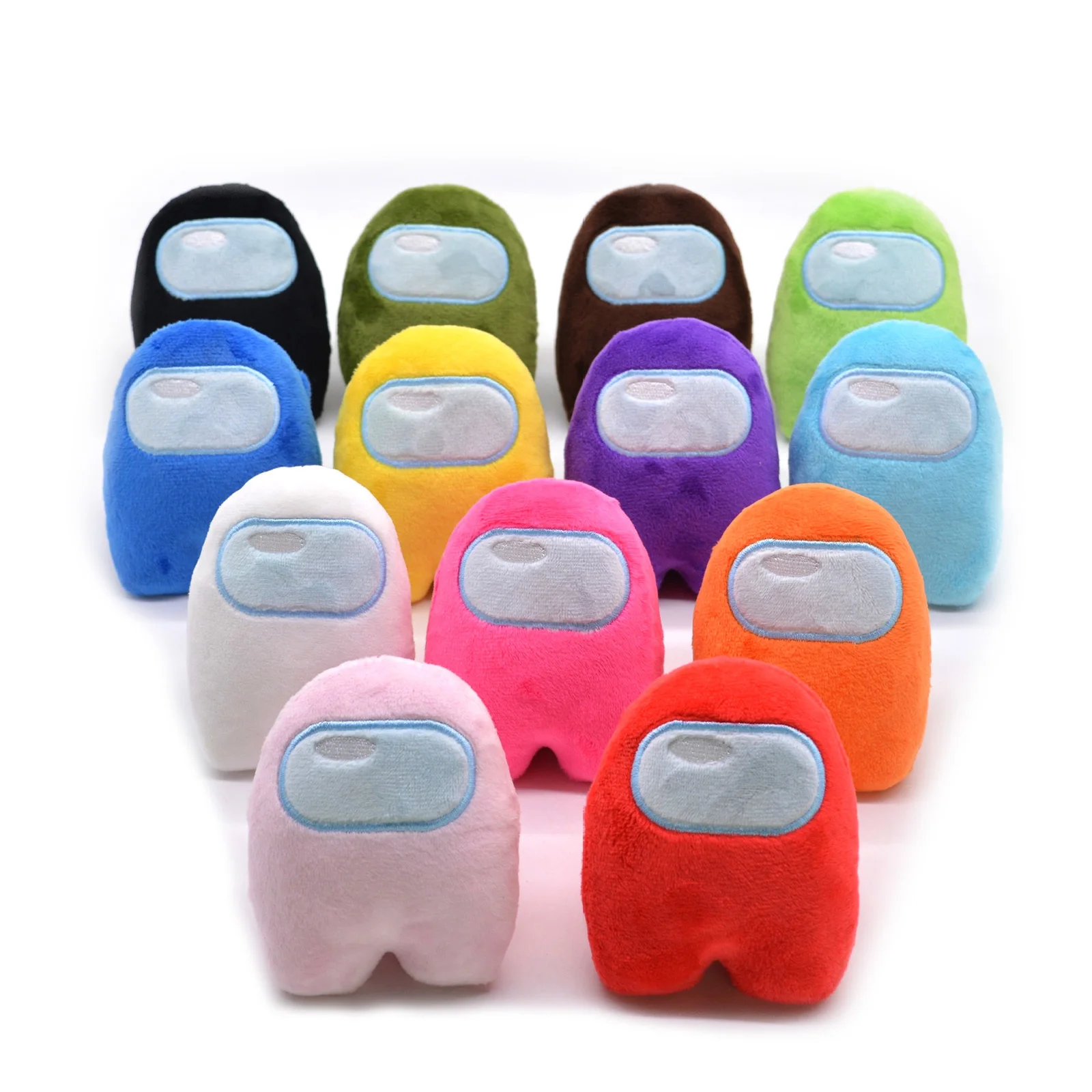 10cm Small Among Us Plushie Among Us Plush Among Us Game Plush Toy Christmas Gift Cute With Music Kawaii Stuffed Doll