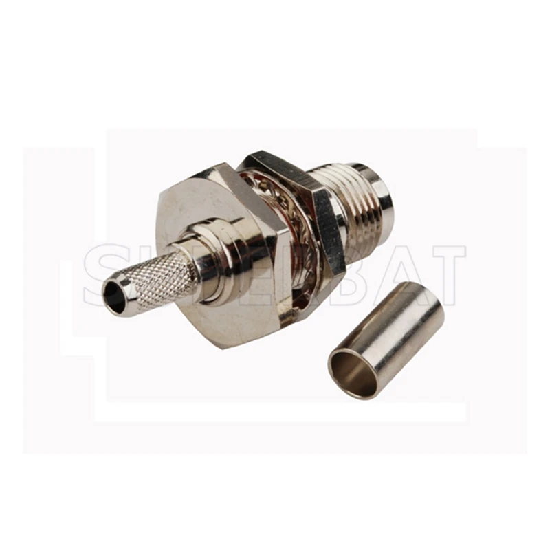 Superbat TNC Female Jack Straight Crimp for RG58 LMR195 RG142 Cable with Nut RF Coaxial Connector | Мобильные телефоны и