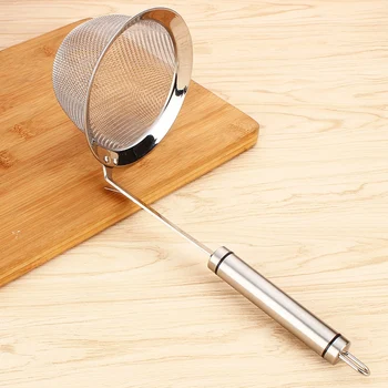 

304 Stainless Steel Tube Handle Powder Fishing New Spicy Hot Colander Filter Set Hot Pot Spoon 3 Piece Set