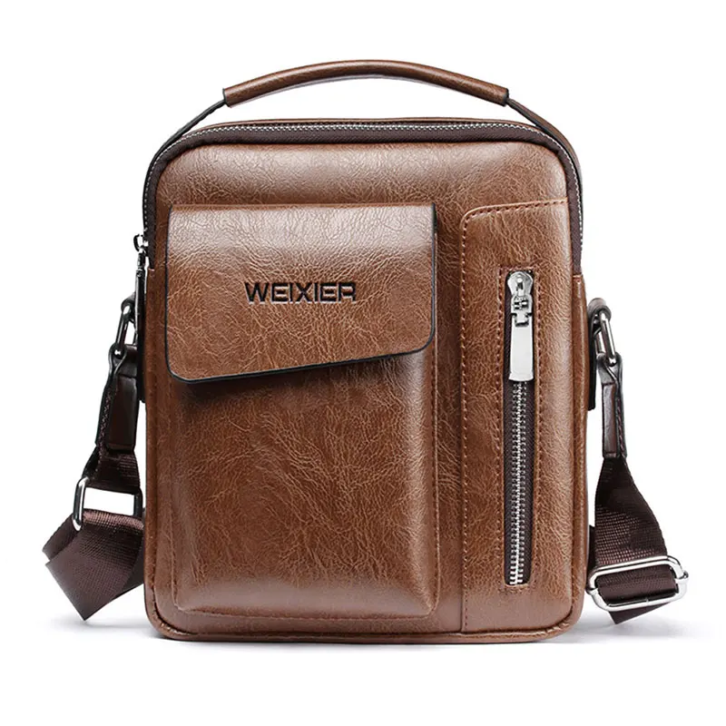 Vintage Men's Shoulder Bag Fashion Brand Design Small Crossbody