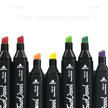 

40 Color Markers Set Manga Painting Drawing Marker Pens Alcohol Based Sketch Felt-Tip Brush Pen Art Watercolor Studentn School