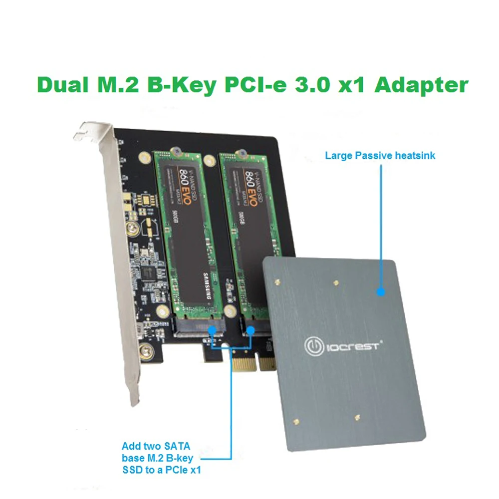 Плата расширения PCIE для M2 адаптер M.2 NGFF PCI Express PCIE X1 адаптер Dual Порты и разъёмы B ключ карты Sup Порты и разъёмы s 2230 2242 2260 2280 M2 SSD