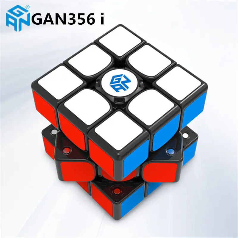 Gan робот или Gan356i 3x3x3 волшебный скоростной куб станция приложение GAN 356 i Магнитный онлайн конкурс GAN356 i магниты головоломка Cubo - Цвет: gan356i black