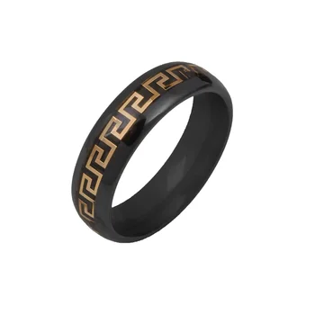 

Кольцо из серебра с эмалью и керамикой R468-2