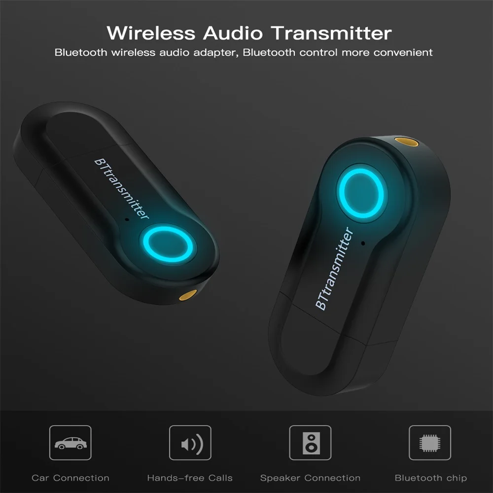 Bluetooth передатчик 3,5 мм разъем аудио адаптер для наушников ТВ Беспроводной Bluetooth 4,0 стерео аудио передатчик адаптер