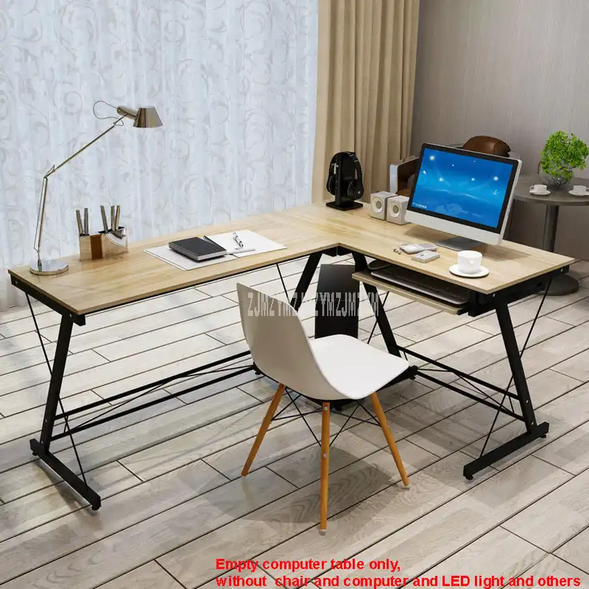 L Form Buro Schreibtisch Ecke Computer Schreibtisch Holz Rechts Winkel Pc Laptop Tisch Home Mobel Gaming Studie Tabelle Stahl Rahmen Aliexpress