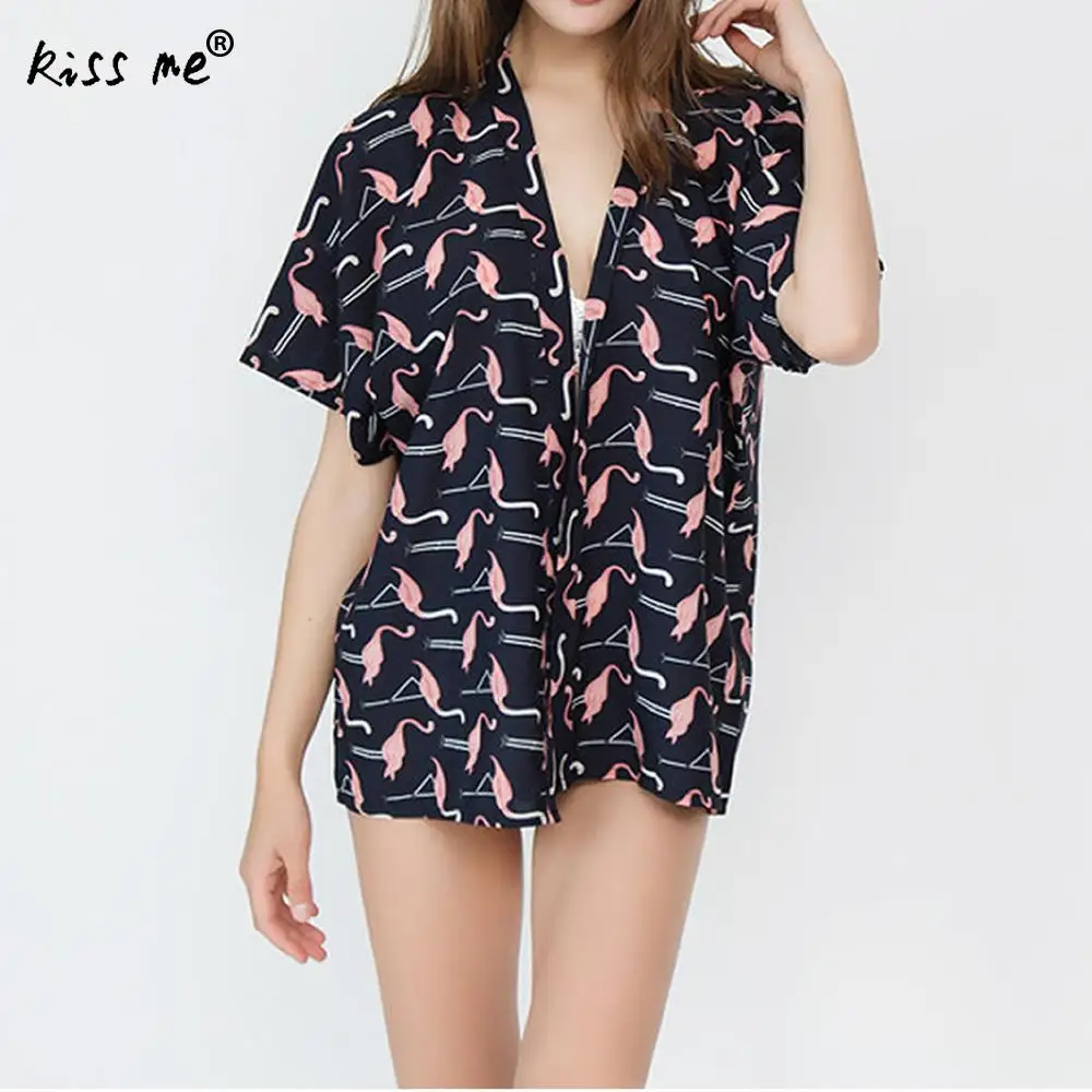

Irregular Beach Bikini Cover Ups Female Beach Wear Tunic Shirt Bohemian Style Cardigan Floral Printed Swimsuit Cover Up