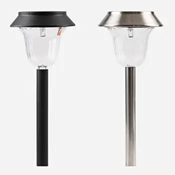 

2pcs Solar Plastic Small Tube Lamp Waterproof Outdoor Led Courtyard Landscape Inserted Lawn Lamp Colorful Light