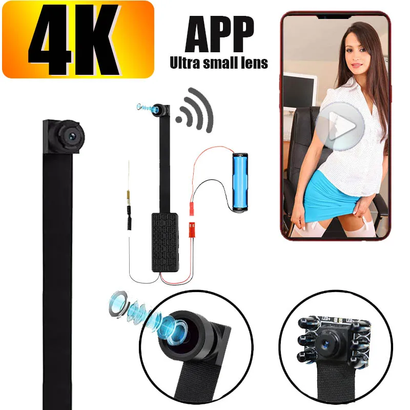 Мини-камера HD Беспроводная портативная мини-камера сделай сам с Wi-Fi IP ночным