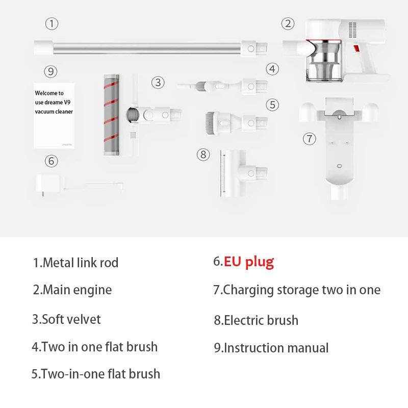 Xiaomi Dreame V9 P ручной пылесос моющий беспроводной бытовой портативный циклонный всасыватель, пылесборник для домашнего автомобиля