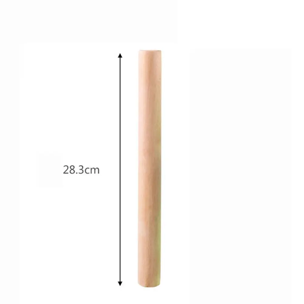 16/25/30/40/50cm Portable Kitchen Solid Natural Wooden Rolling Pin Dough Roller Cooking Baking Tools Accessories Non-stick 