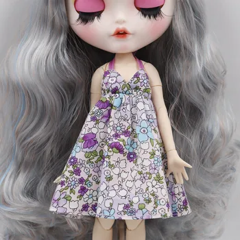 Outfits for Blyth doll Flower dress vintage suit for 1/6 bjd icy dbs 1