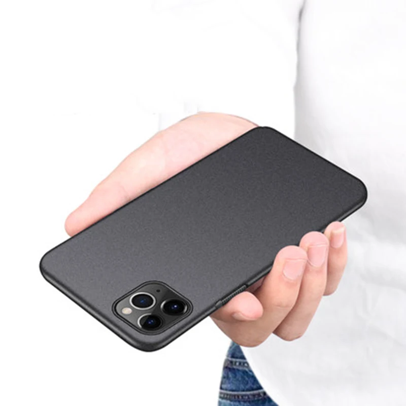 Slim Sandstone Full Cover Hard Matte Case For iPhone 12