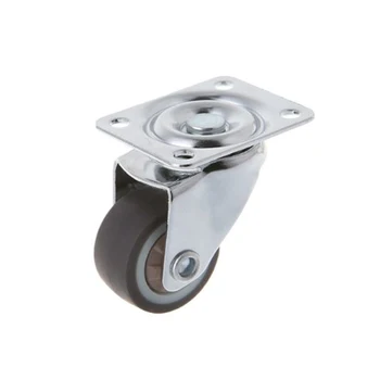 

Mini Small Casters 1 Inch TPE rubber Super Mute Wheels For Bookcase Drawer Flower Racks