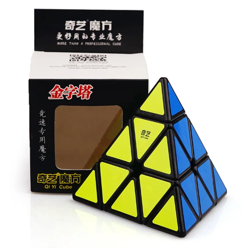 Qiyi 3x3x3 Пирамида скорость волшебный куб пазл игрушки для детей скорость Пирамида куб 3х3 головоломка в форме пирамиды cubo