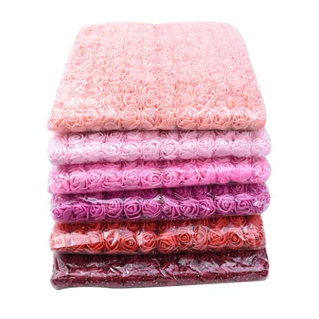 

72/144PCS christmas decorative flower wreath PE teddy bear of rose wedding scrapbook artificial flower home decor fake flower 35