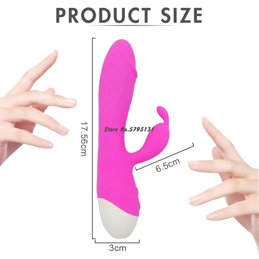 Вибратор Кролик для точки G интимные игрушки взрослых с ушками кролика
