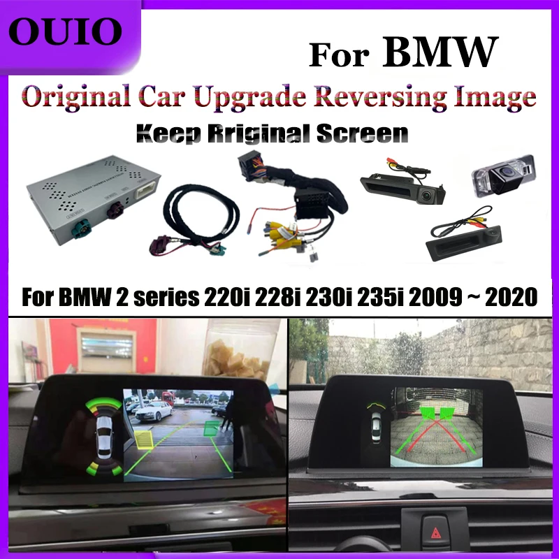 

HD Track Rear Camera | For BMW 2 series 220i 228i 230i 235i 2009 ~ 2020 Original Screen Upgrade Parking Reversing Camera Module