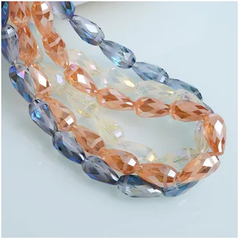 

New Arrival Crystal Beads 8x16mm Faceted Vase Shaped Glass Beads for Jewelry Making